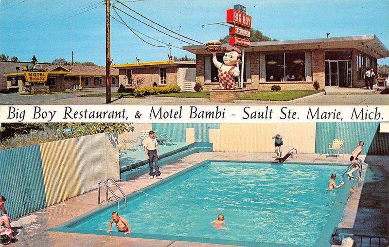 Motel Bambi (Bambi Motel) - Vintage Postcard